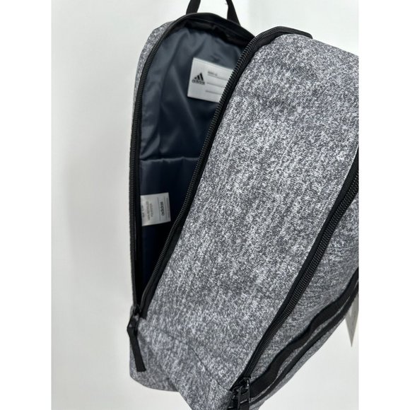adidas Prime Sling Backpack Heather Gray Large School Bag Fits Laptop/Tablet Boy - Picture 13 of 16